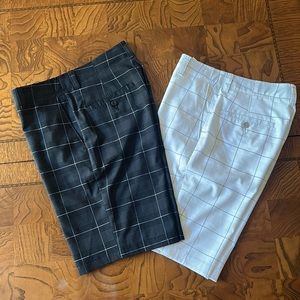 2 Pair Men’s Grand Slam MotionFlow 360 Golf Shorts Black & Gray Sz 29 Motion